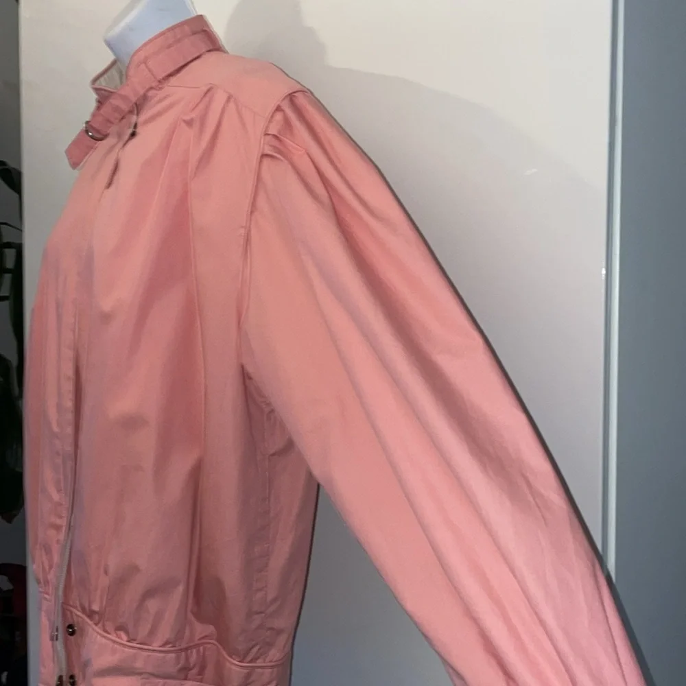 Pink vintage Members Only puffed sleeve jacket size L 13/14 - Picture 3 of 11